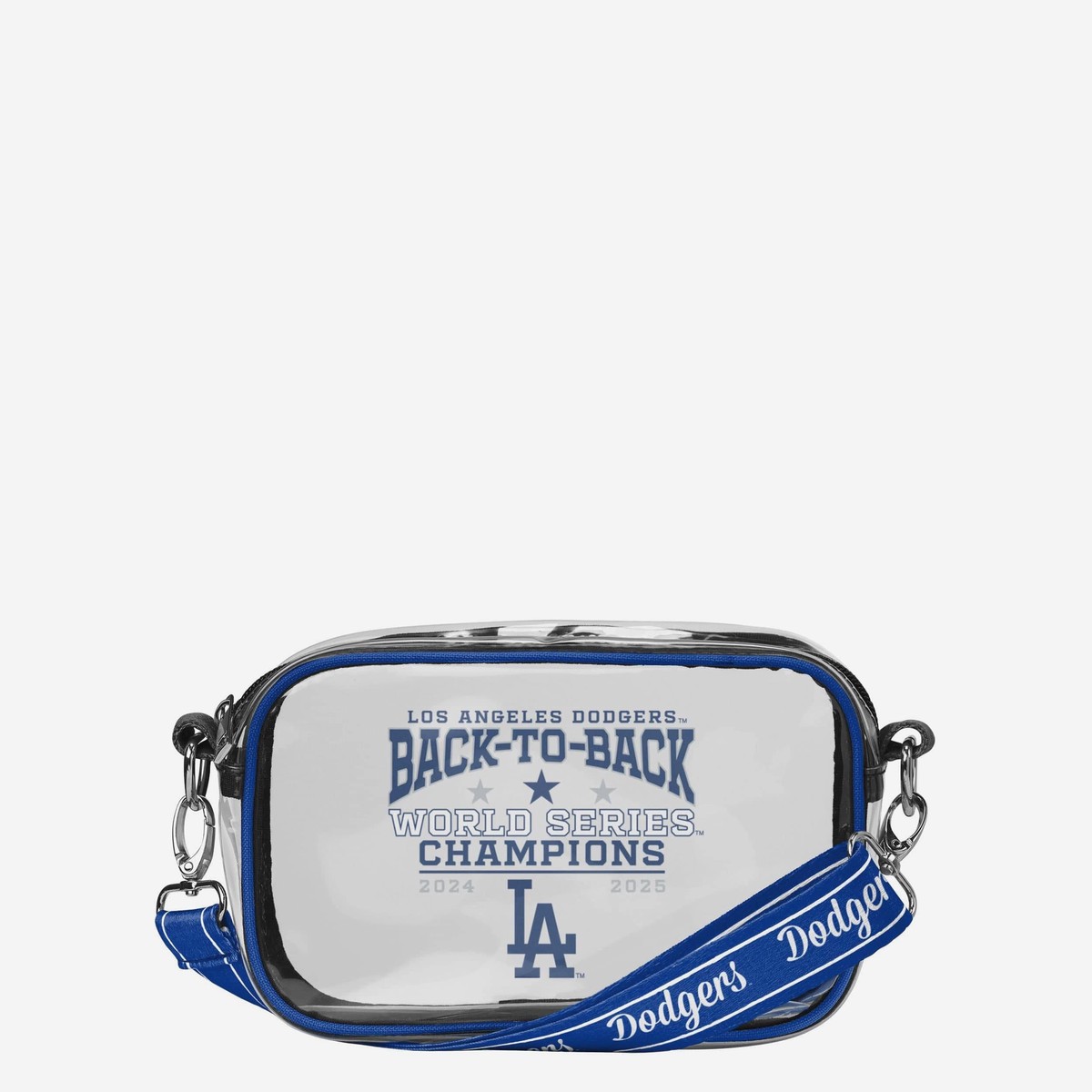 Los Angeles Dodgers 2025 Back To Back World Series Champions Clear Crossbody Bag
