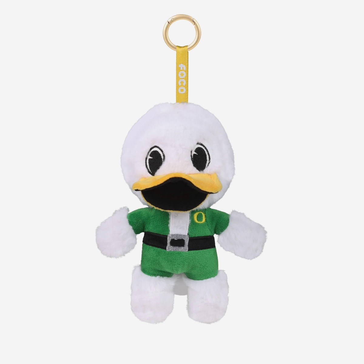 Oregon Ducks Plush Mascot Santa Bag Charm Keychain