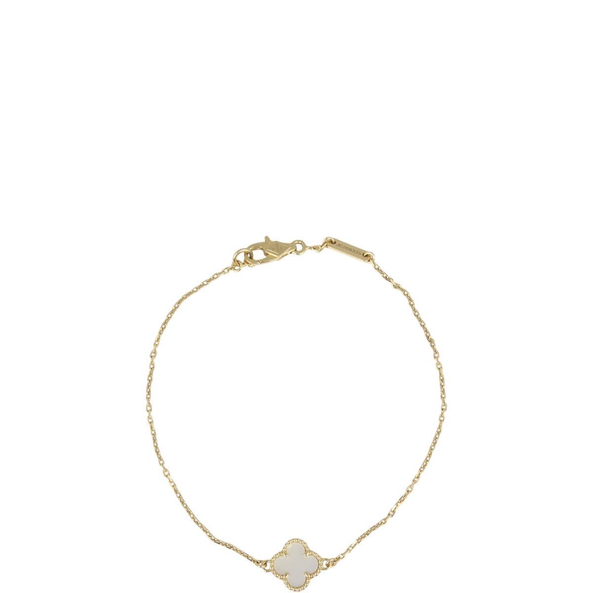Van Cleef & Arpels Sweet Alhambra 1 Motif Mother of Pearl Bracelet
