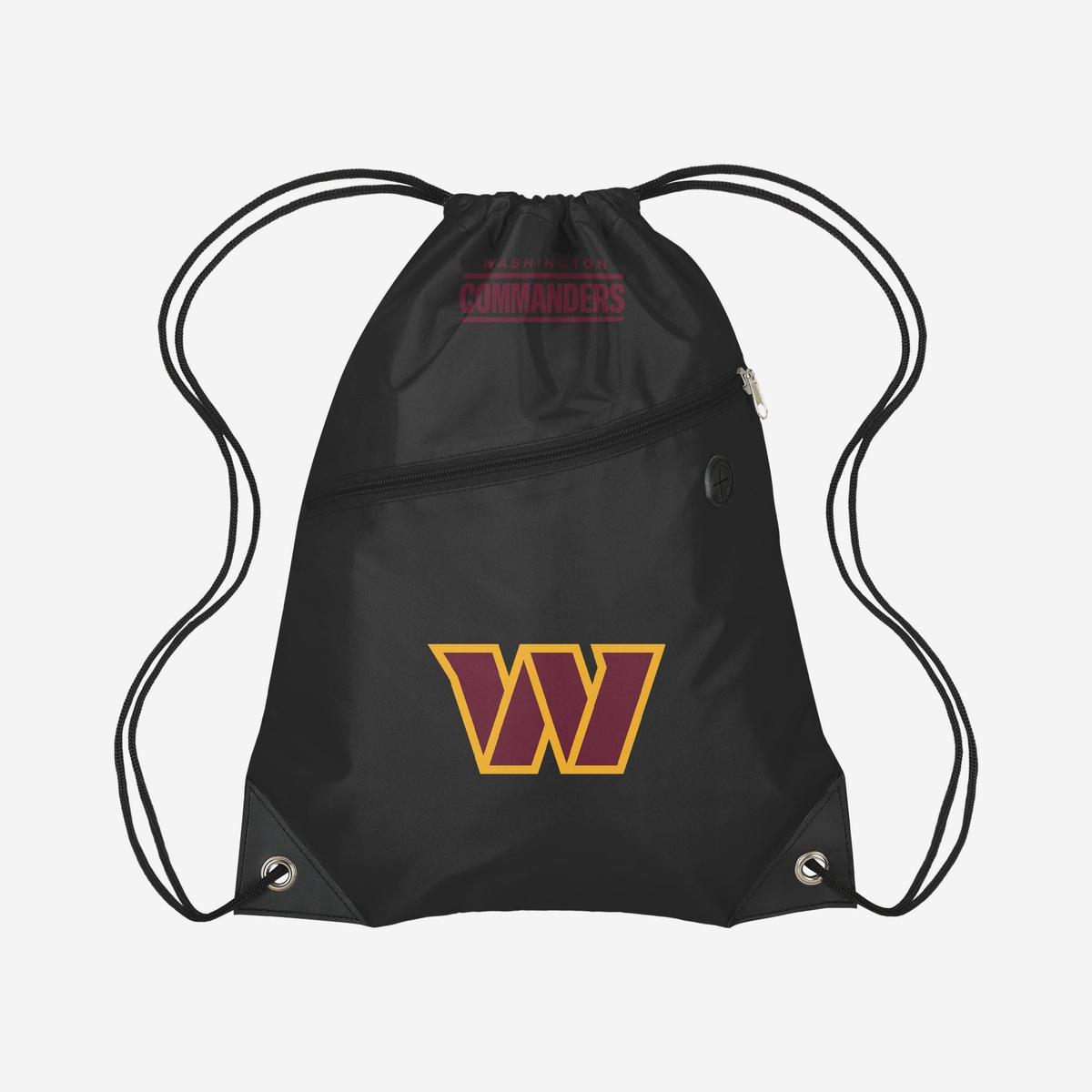 Washington Commanders Pocket Drawstring Backpack