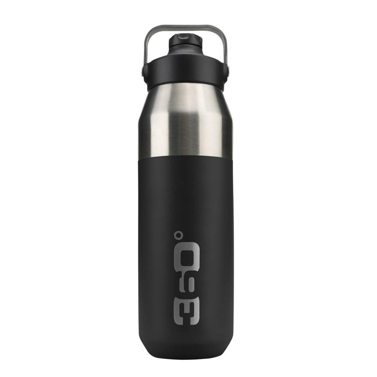 360 Degrees Insulated Sip 1L Water Bottle (Black)