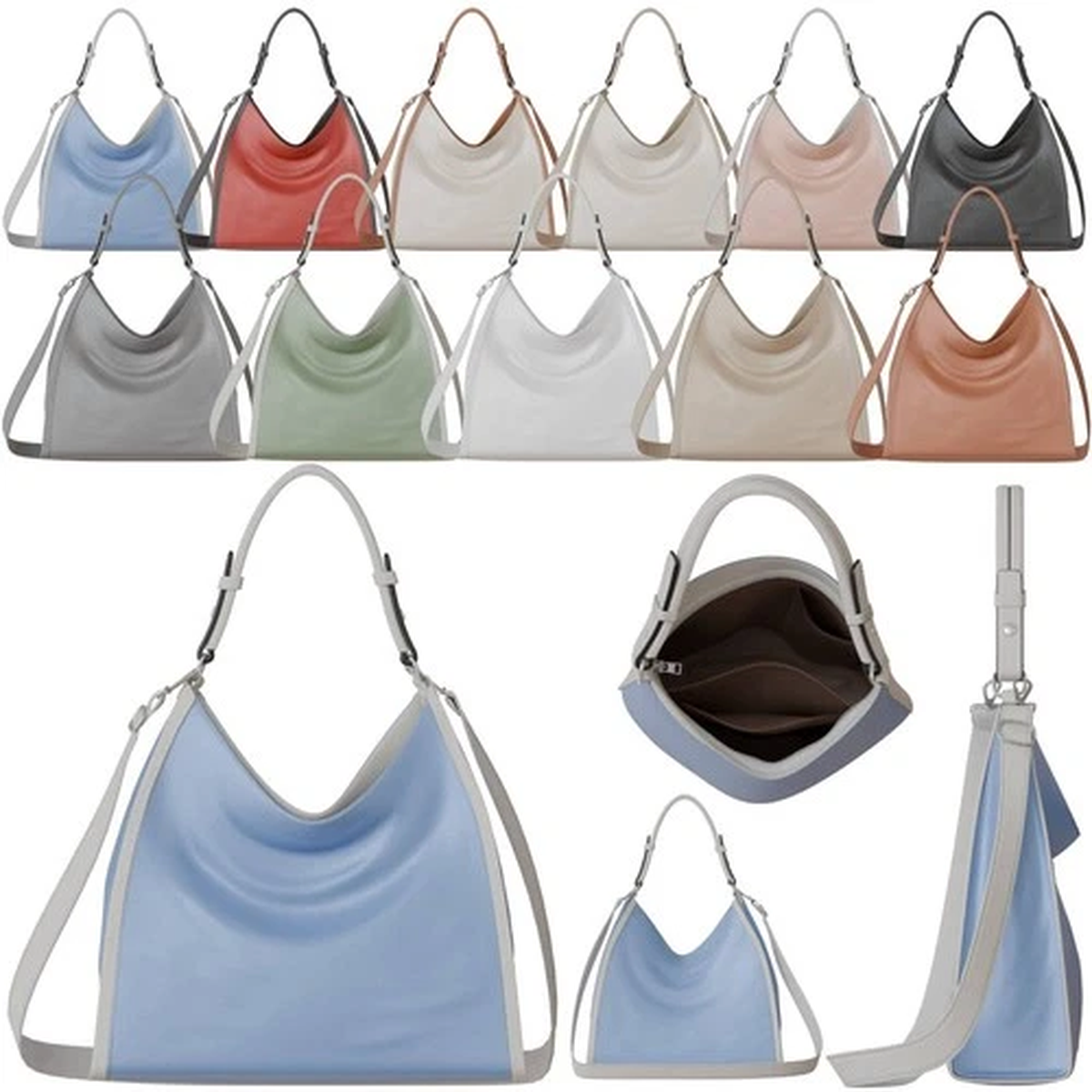 Shoulder bag, hand bag, shopper, handbag, women's genuine vegan leather 30624