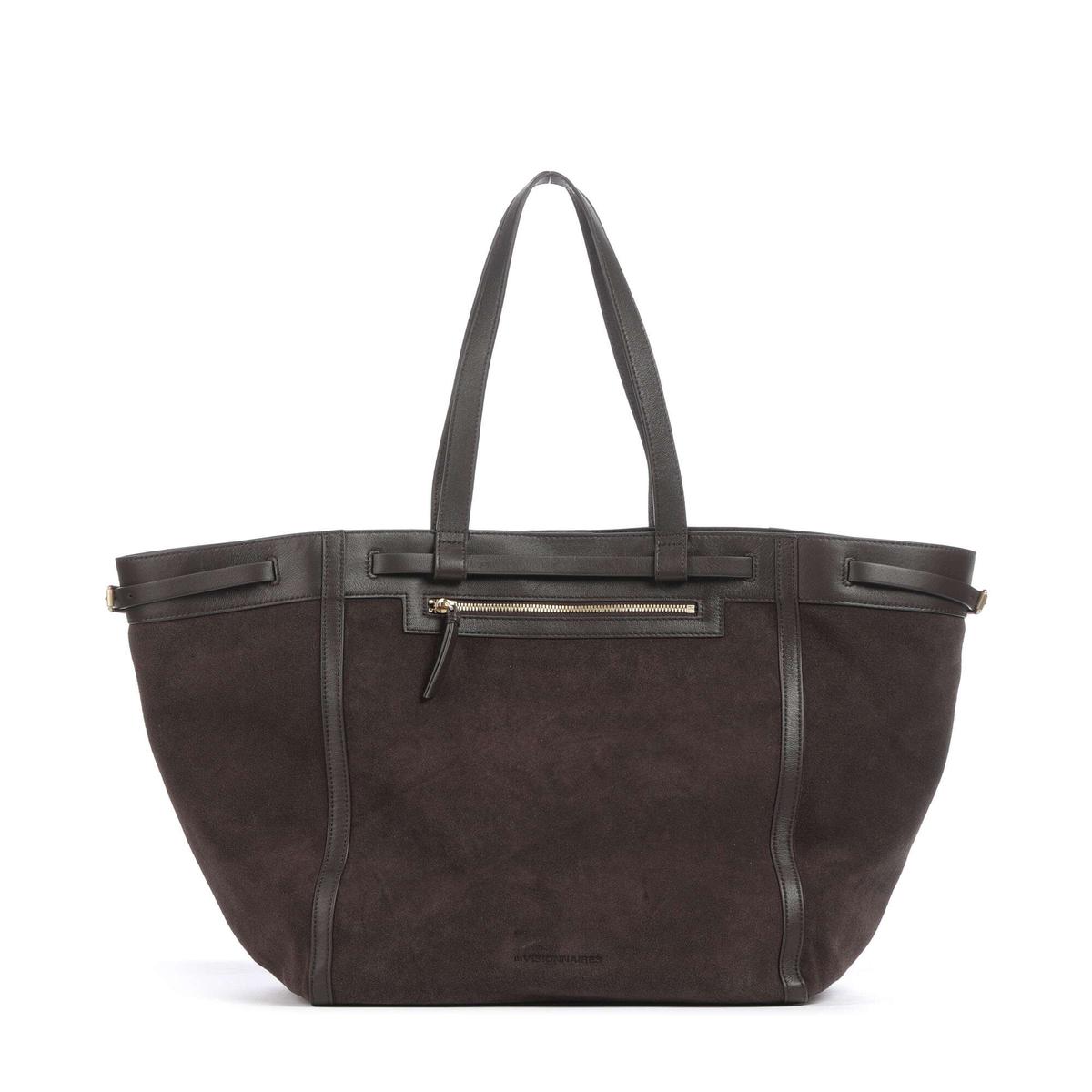 Les Visionnaires Felicia Cozy Tote bag chocolate brown