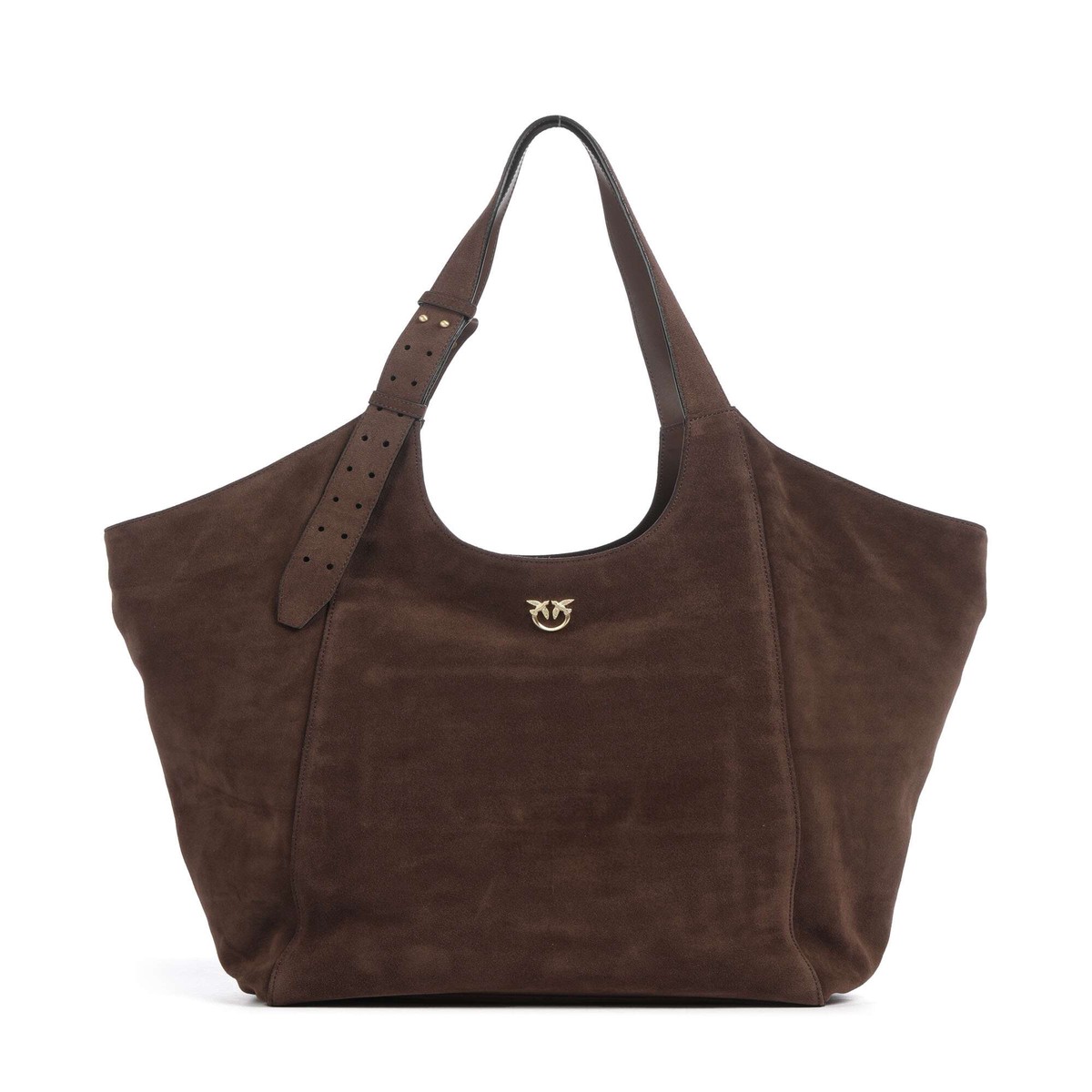 Pinko Tote bag marrone castano/matt gold
