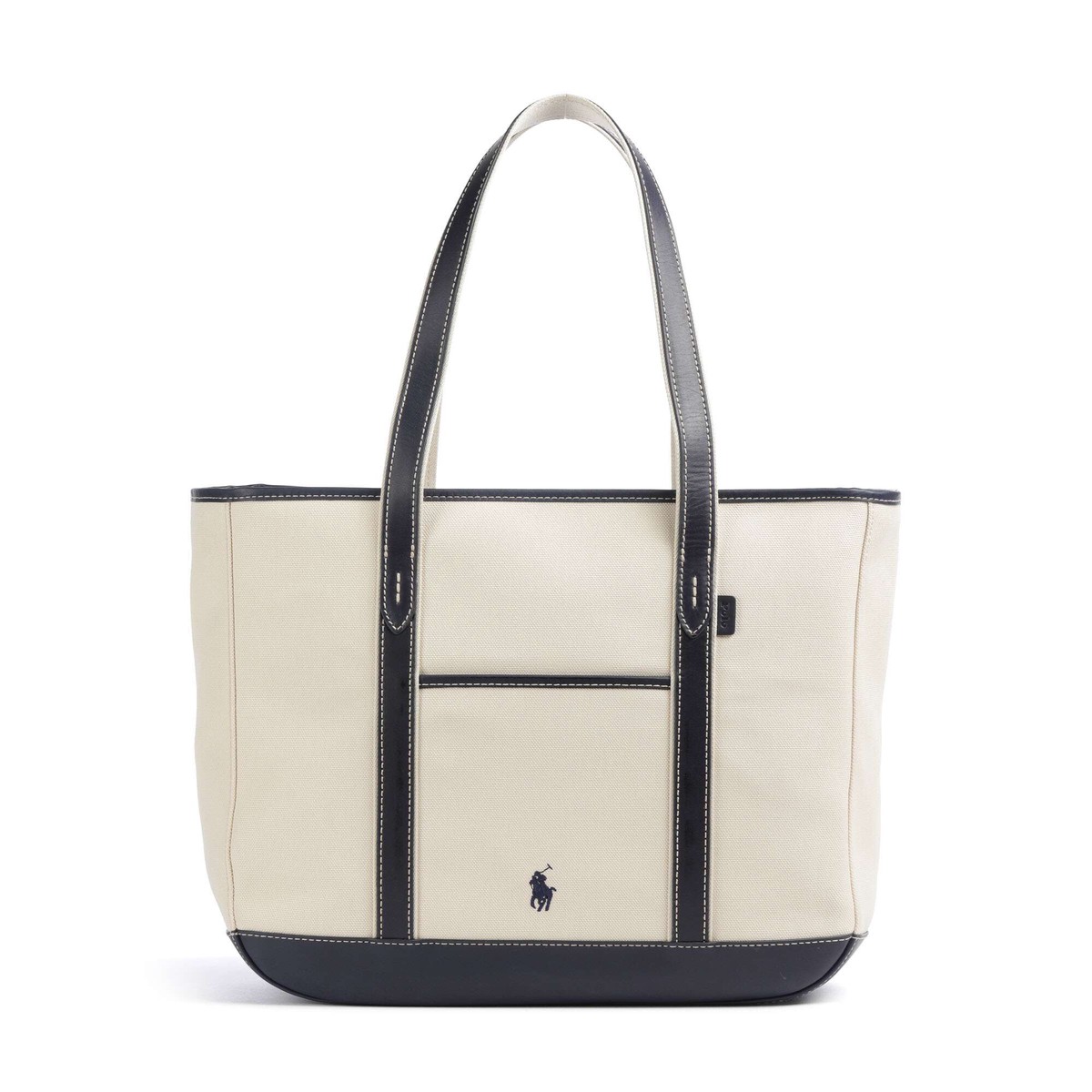 Polo Ralph Lauren Canvas Medium Tote bag ecru/navy