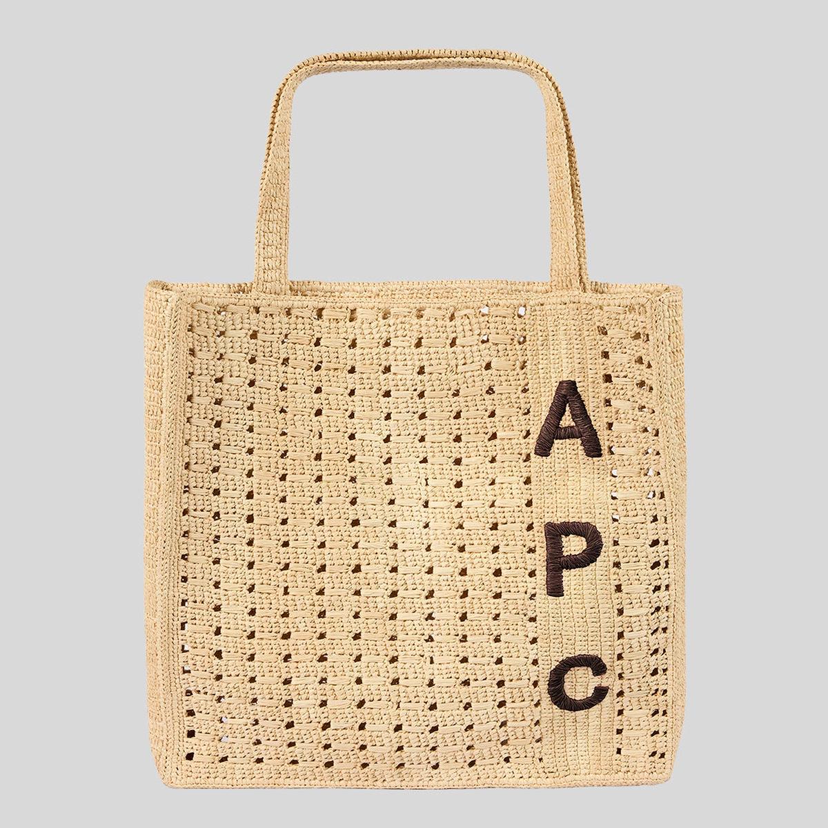 A.P.C. June Tote Bag Naturel Marron RAAAI-F67048
