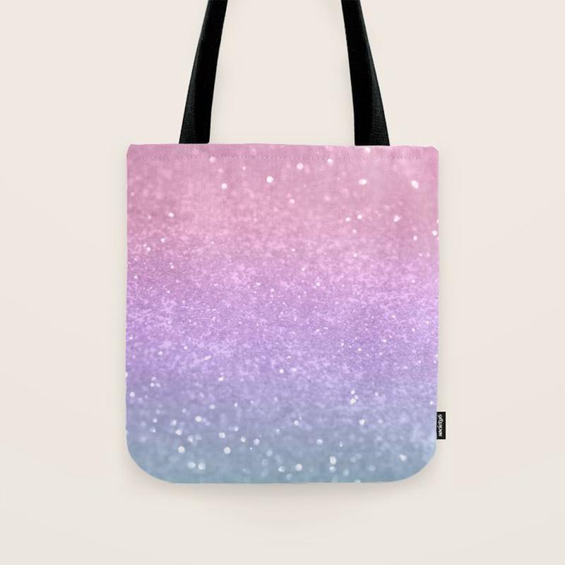Unicorn Princess Glitter #1 (Faux Glitter) #pastel #decor #art #society6 Tote Bag