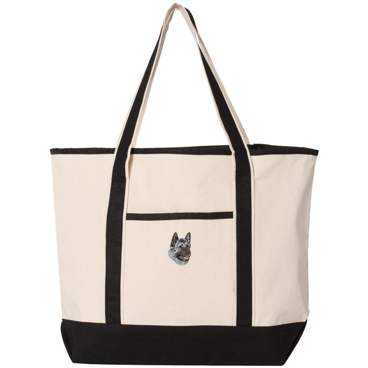 Akita Embroidered Tote