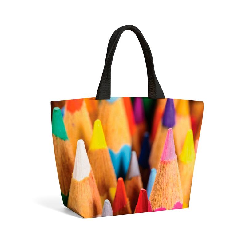 Colouring Pencils Beach Shopper Tote Bag