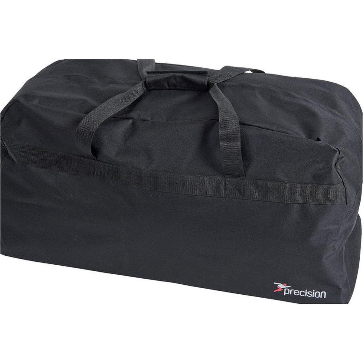 74x30x40cm Black Team Kit Bag - PVC Zip Stud Feet 2x Carry Handles Gym Holdall - Precision