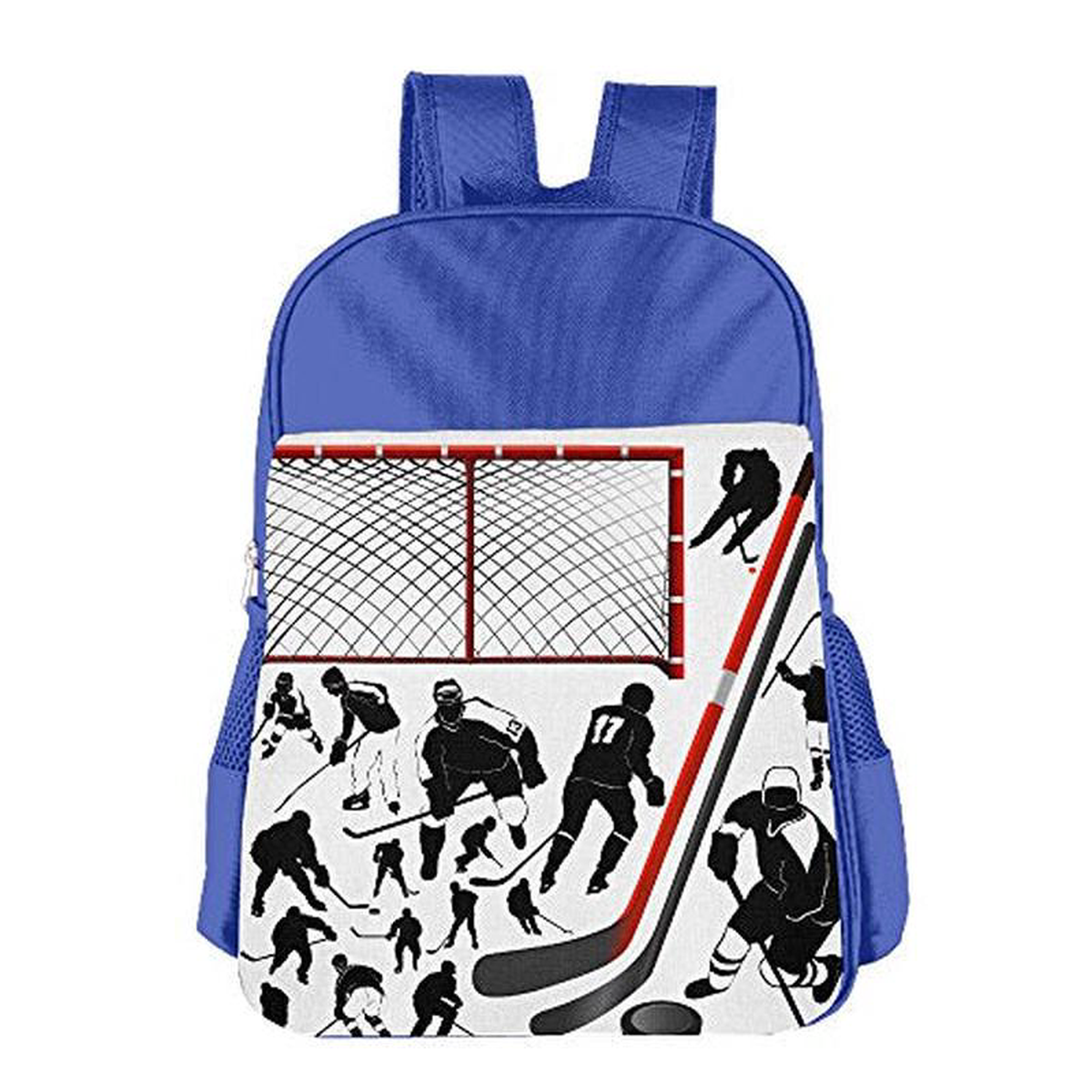 Gibberkids Child8217S Hockey Player School Backpack Bookbag BoysGirls For 4-15 Years Old Royalblue