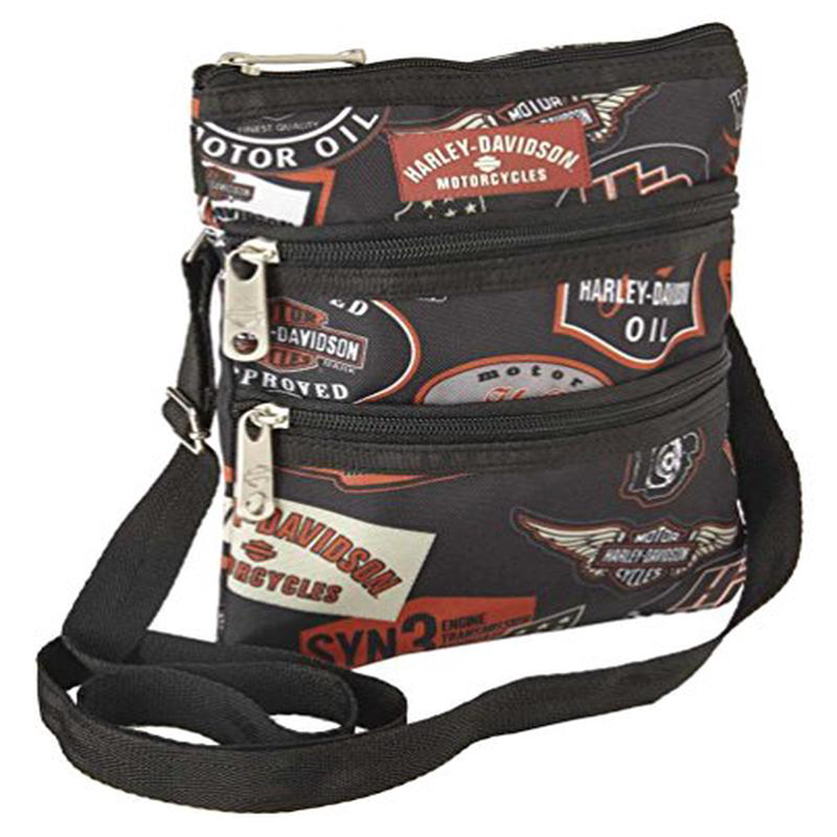 Harley-Davidson Women8217s X-Body Crossbody Sling Purse Vintage Print 99616-VIN