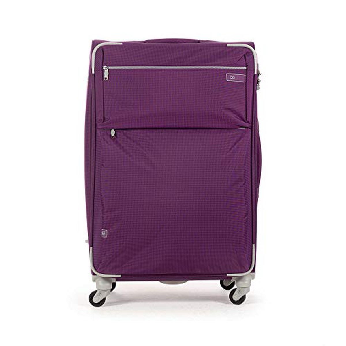 Cloe Checked Large 28 inch Water-Resistant Luggage with 360-spinner wheels in Purple Color