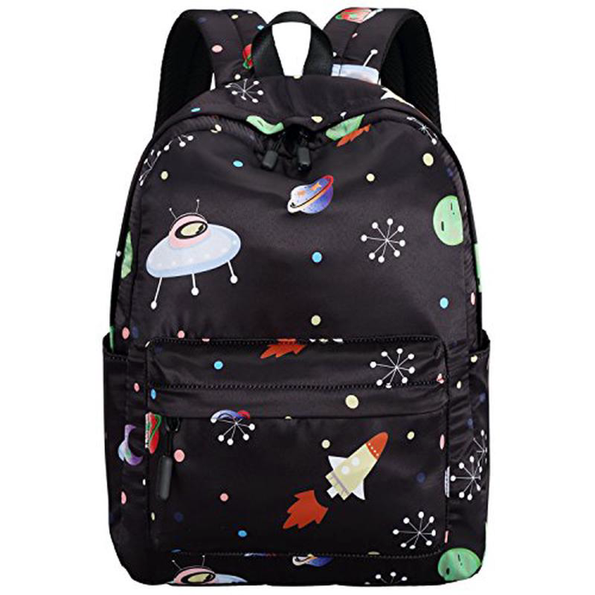 Kids Preschool Backpack for Boys Girls Kindergarten Toddler Bookbag Water Resistant (Black Space-S24)