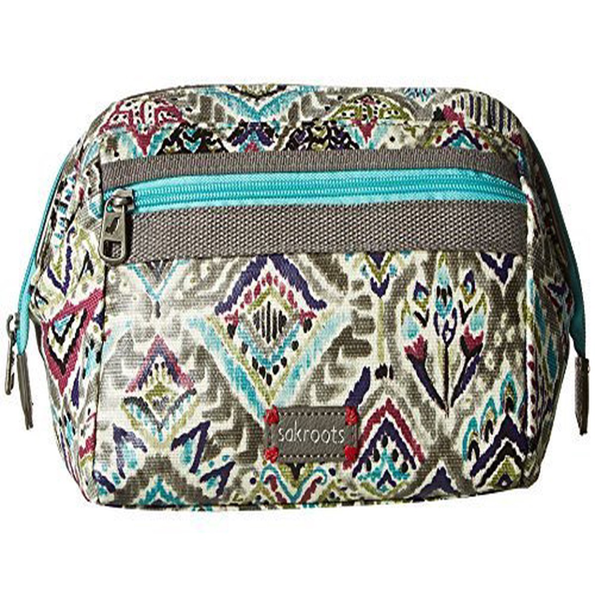 Sakroots Women's Artist Circle Carryall Cosmetic, Slate Brave Beauti