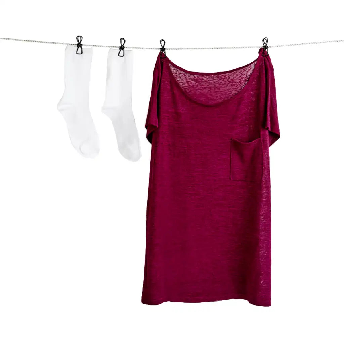 KORJO Travel or Household Use Clothes Line with pegs CLP27