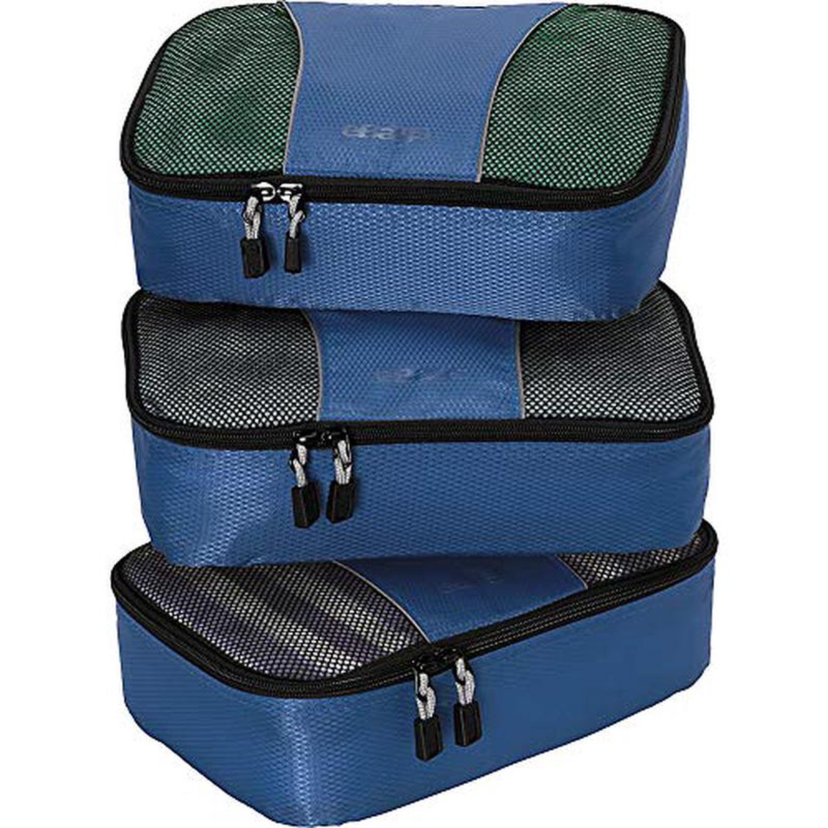 eBags Small Packing Cubes for Travel 8211 Organizers 8211 3pc Set 8211 (Denim)
