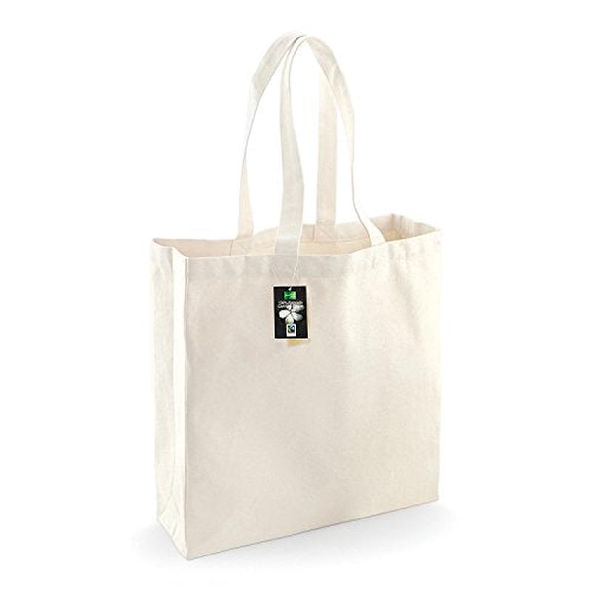 Westford Mill Fairtrade Cotton Classic Shopper 8211 Natural