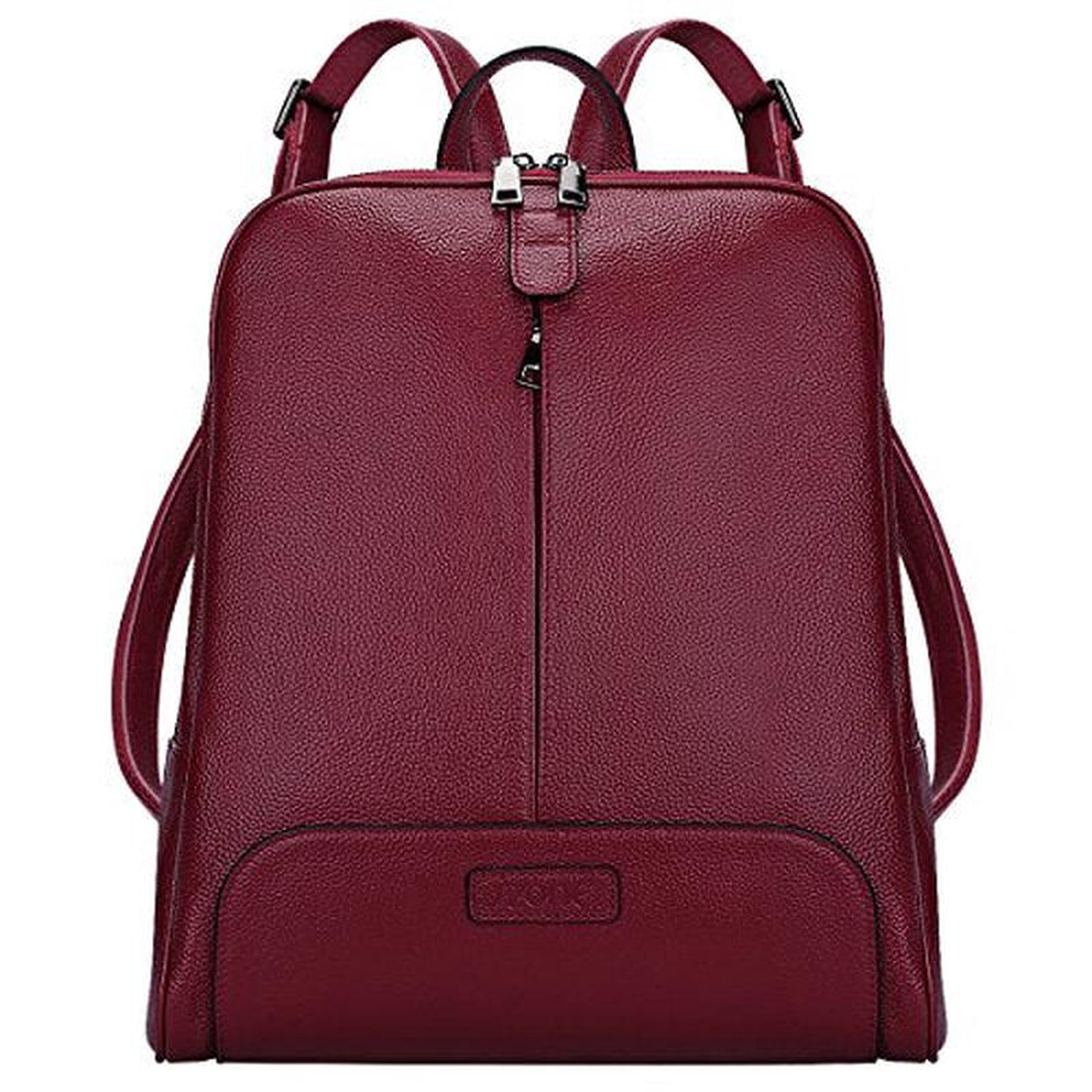S-Zone Women8217S Genuine Leather Backpack Purse Travel Bag Fit 148221 Laptop (Wine Red)