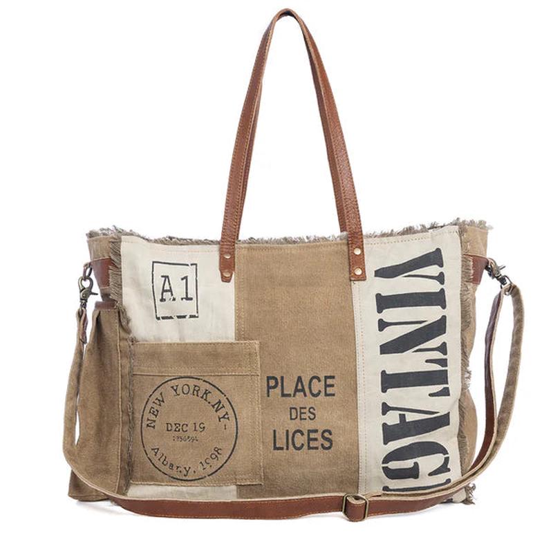 QUEEN CREEK Weekender Bag in Sandstone, by Myra Bags