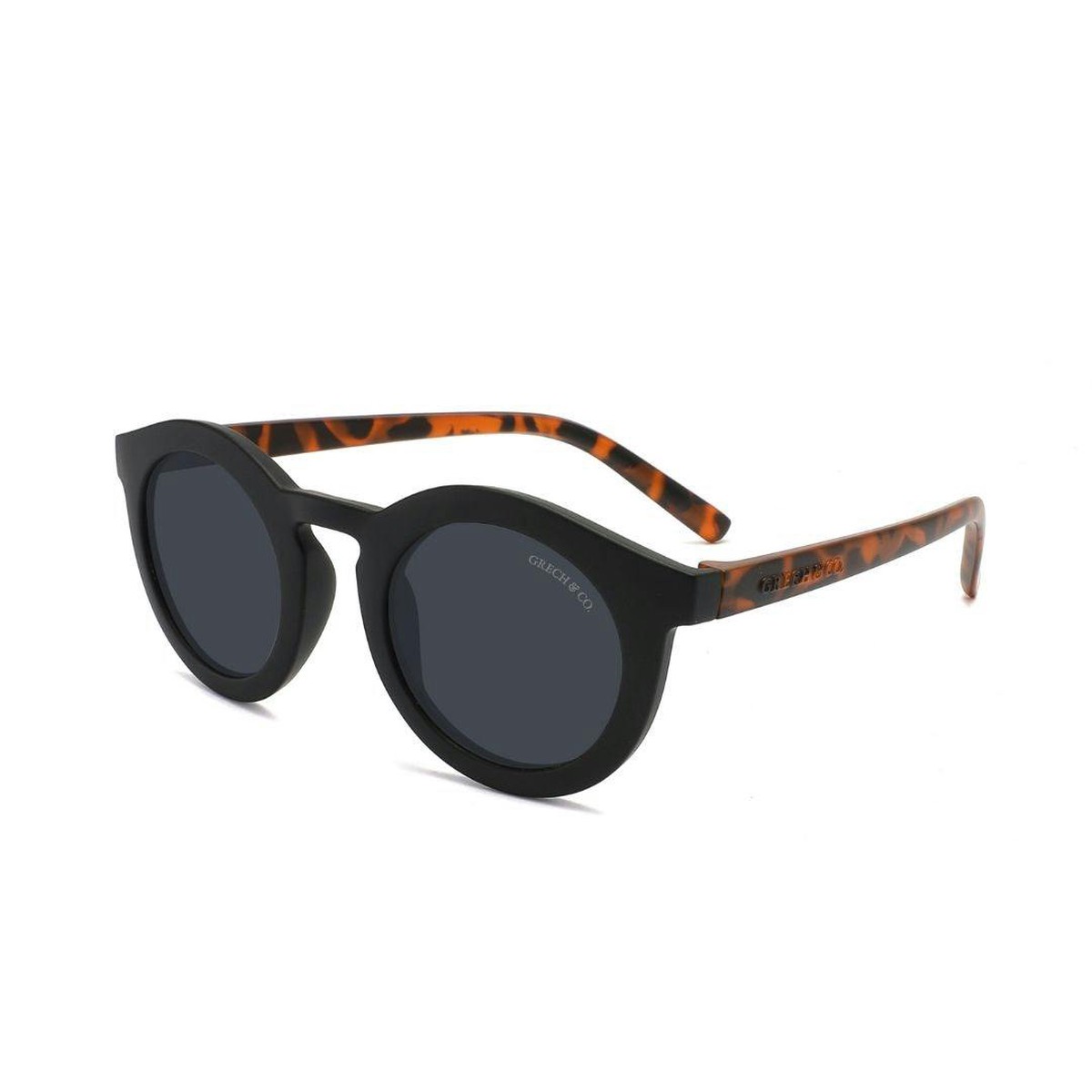 Classic Sustainable Sunglasses | Bio-Based Bendable Polarized | 3-8 Y | Black + Tortoise