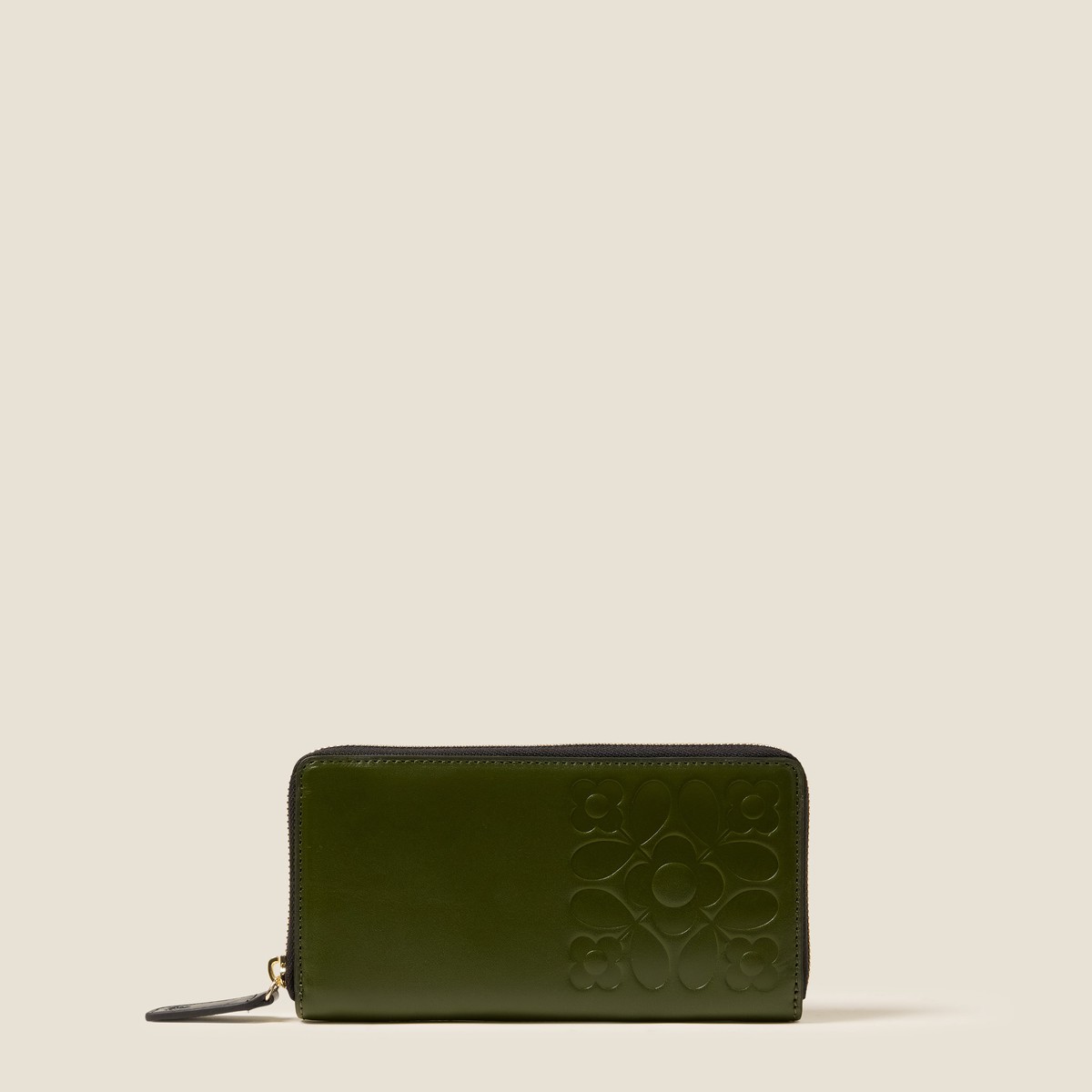 Forget Me Not Leather Wallet - Tile Emboss Forest