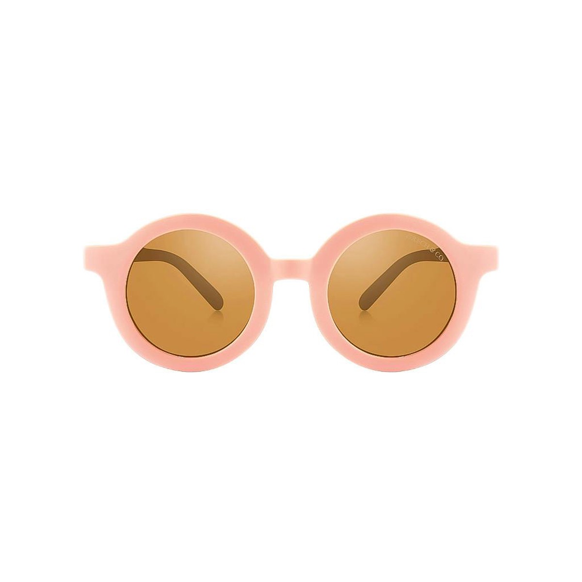 Original Round Sustainable Sunglasses | Bio-Based Bendable Polarized | Blush Bloom