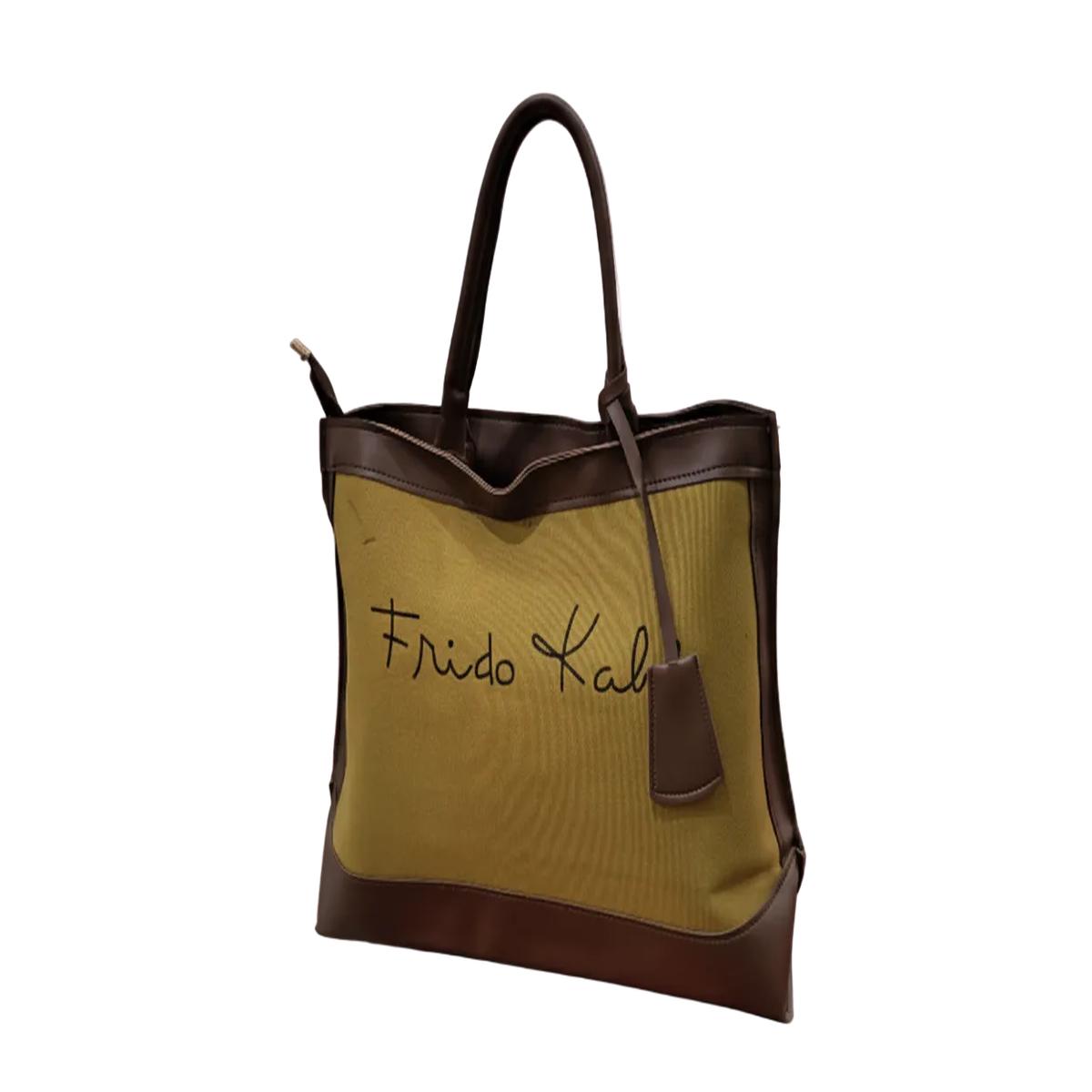 Frido Kahlo Tote Bag Smart Casual Laptop Bag with Zip Closure 39x14x31cm