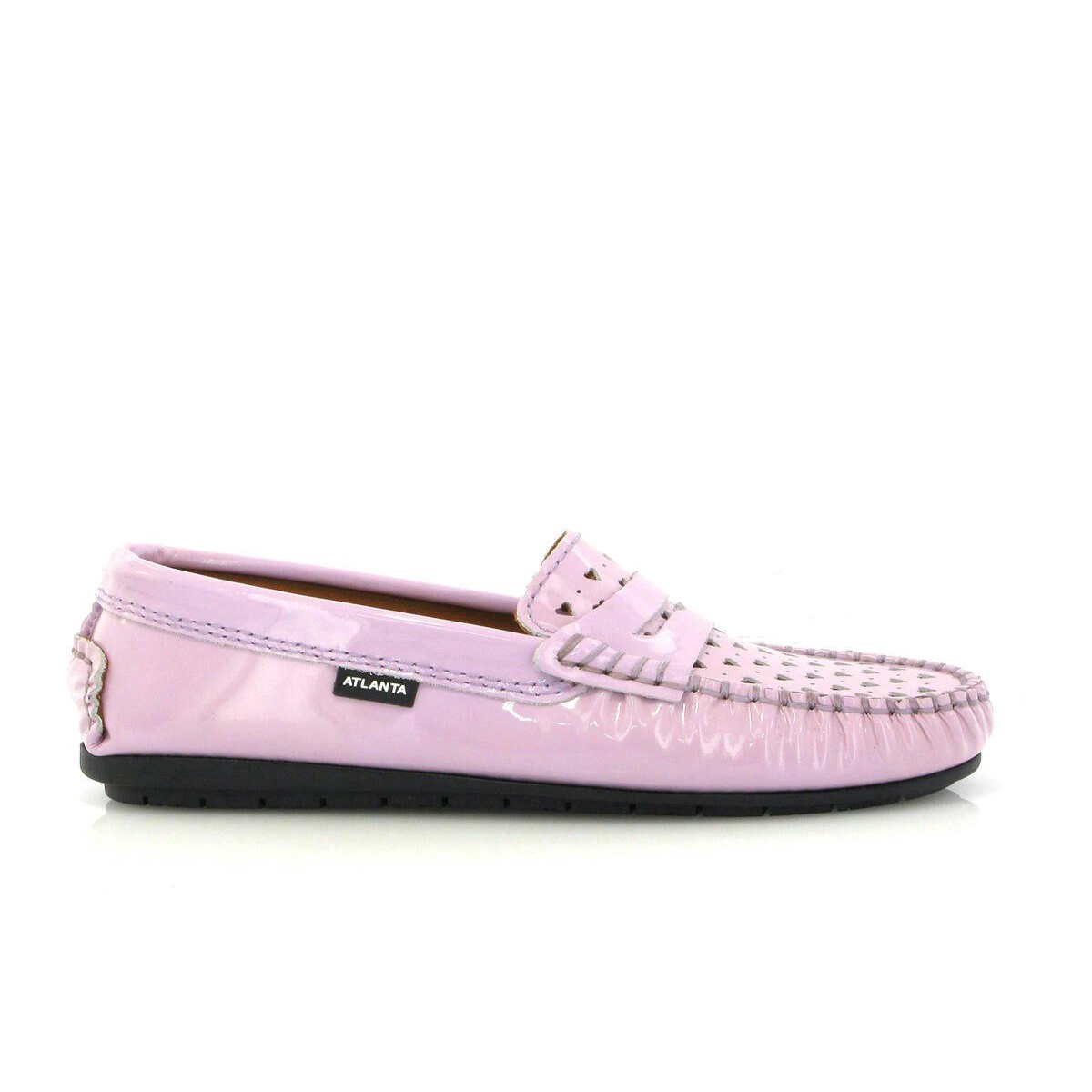 032 Walkers - violet patent with hearts