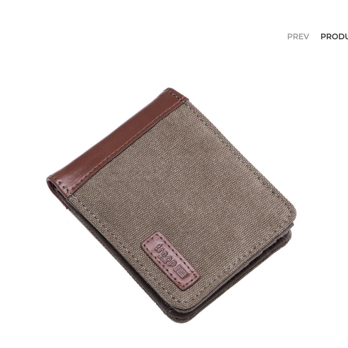 Idaho Canvas Wallet Brown