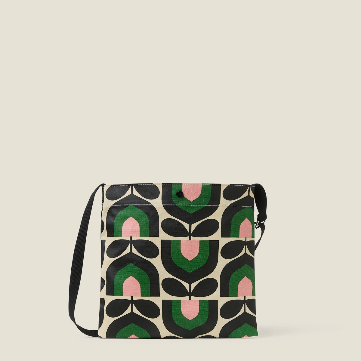 On A Roll Crossbody - Stripe Tulip Spring