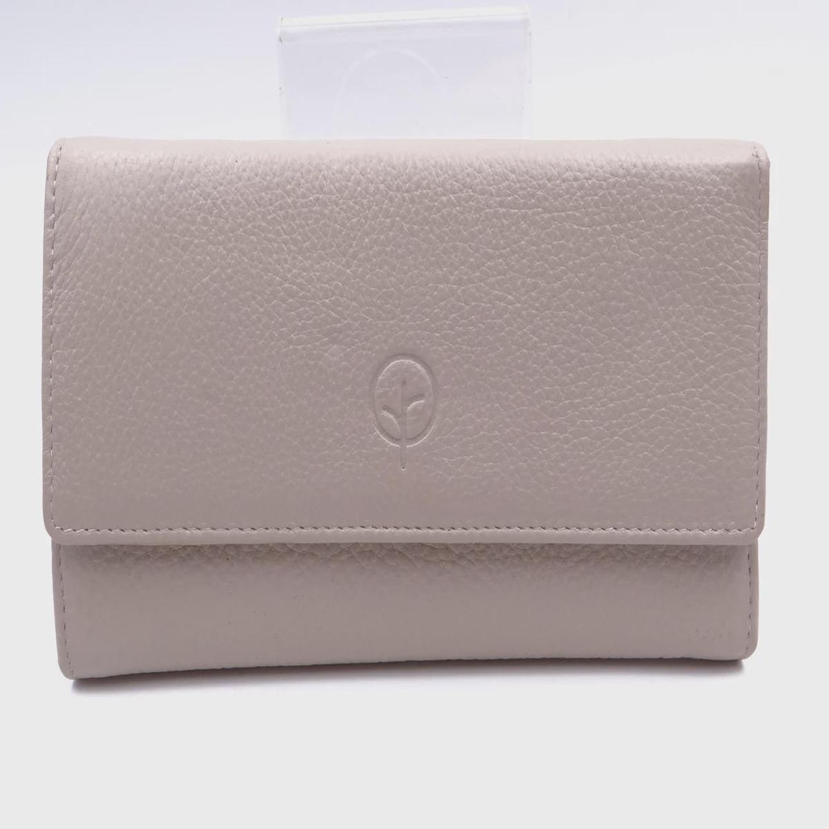 Large Leather Zip Wallet - Wild Oat