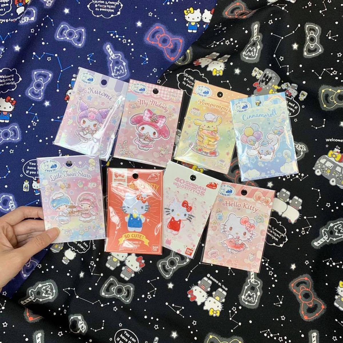 Iron On Patches -kitty melody kurume Little Twin Stars
