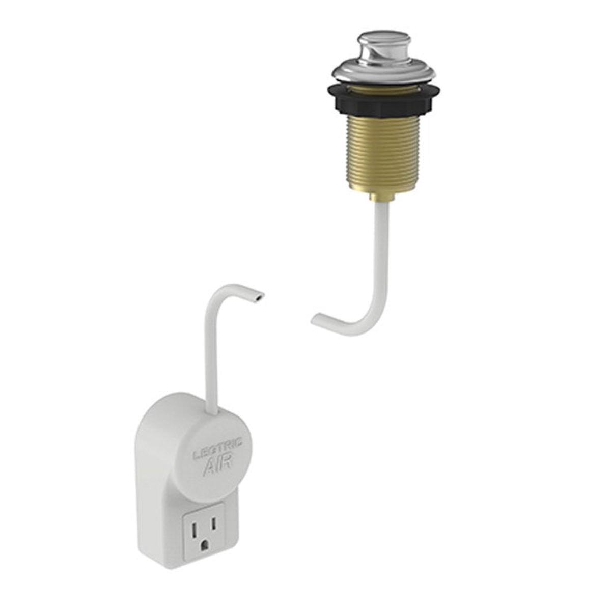 Air Activation Switch Jacobean Disposer with Power Adapter Aged Brass Brass