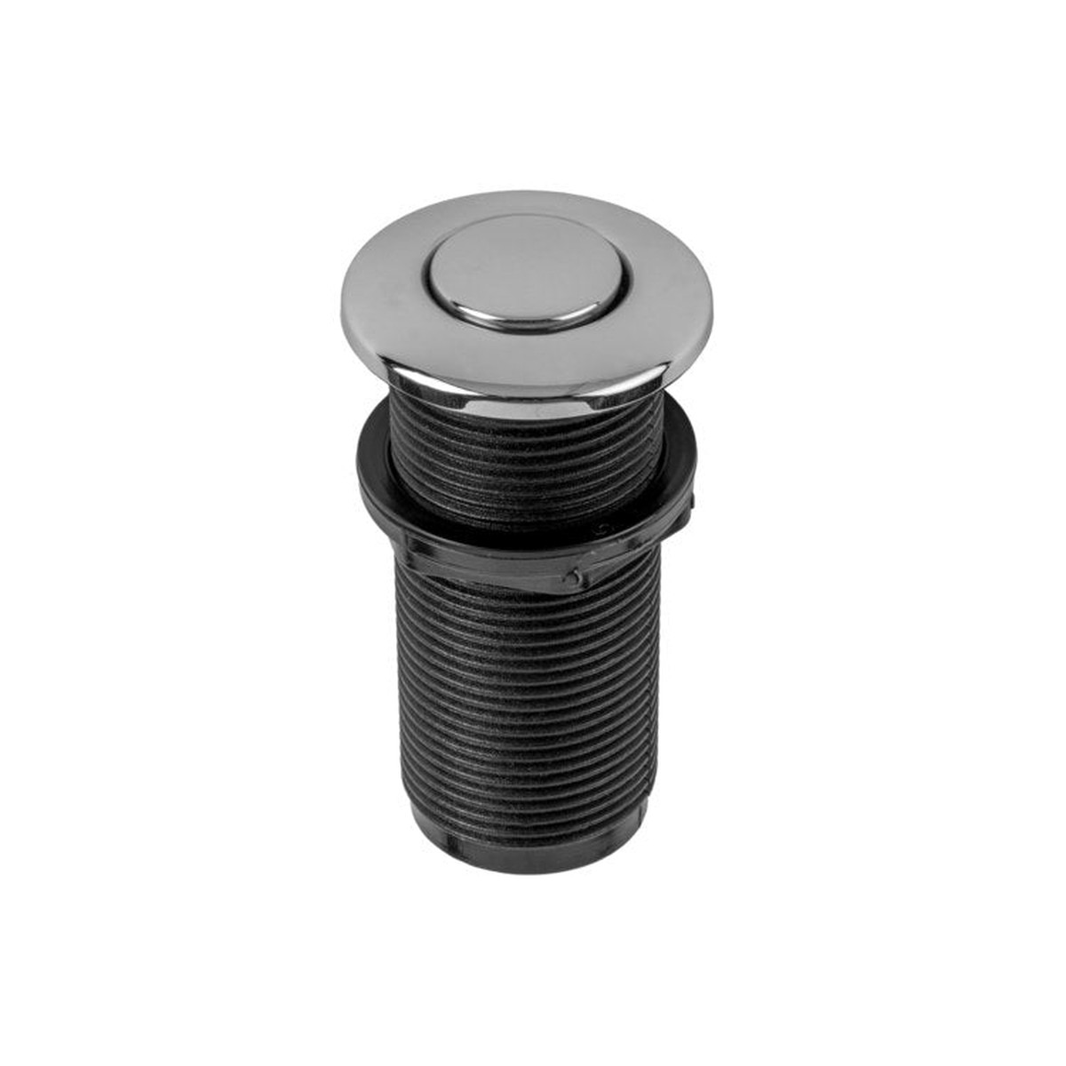 Air Switch Extra Long Waste Disposal Round Polished Chrome for Vanity Installation 1-7/8 Inch