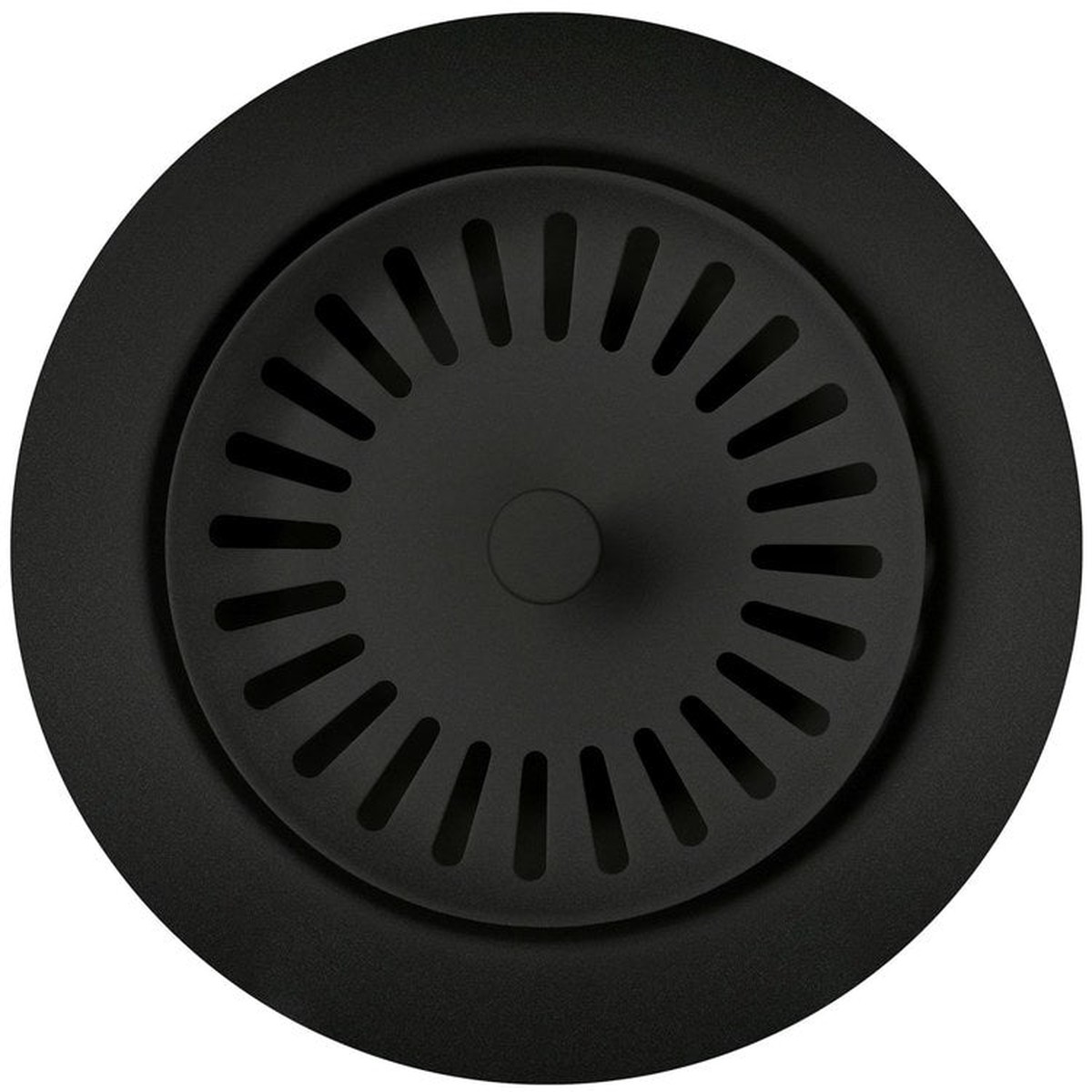 Disposal Flange Decorative Coal Black 3-1/2 Inch Stainless Steel for Drains with 3-1/2 Inch Connection 3-7/8 Inch