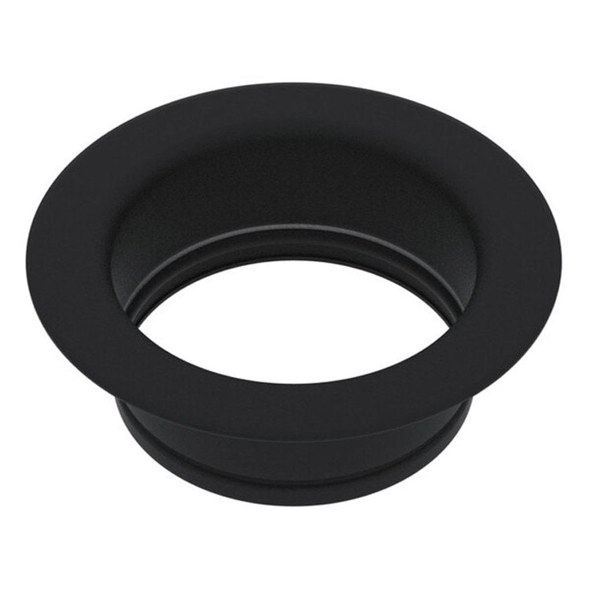 Disposal Flange Escutcheon Matte Black 3-1/2 Inch Brass for ISE Disposals Including Sears/KitchenAid/Whirlpool 5-3/4 Inch