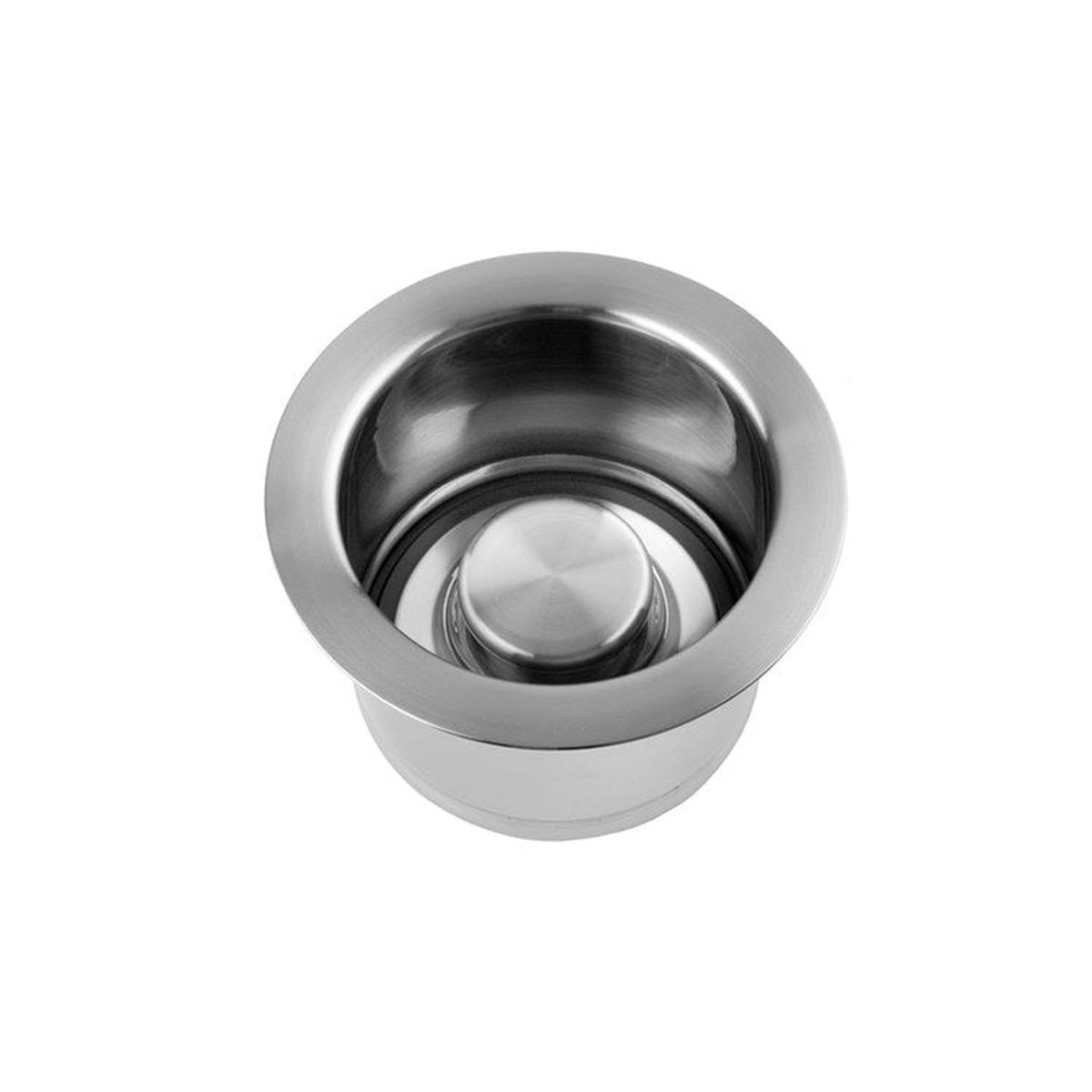 Disposal Flange Extra Deep with Stopper 4-1/2 Inch Flange Diameter Fits 3-1/2 Inch Drilling Satin Gold Brass for Continuous Feed Disposals