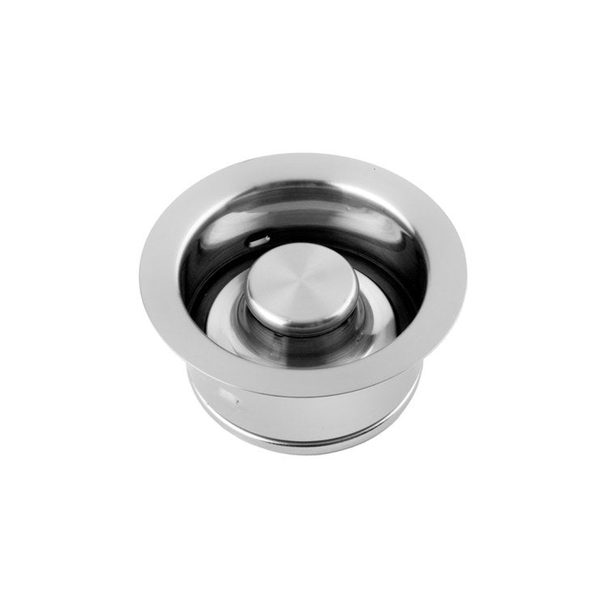 Disposal Flange with Stopper Satin Gold 4-1/2 Inch Brass for Continuous Feed Disposals