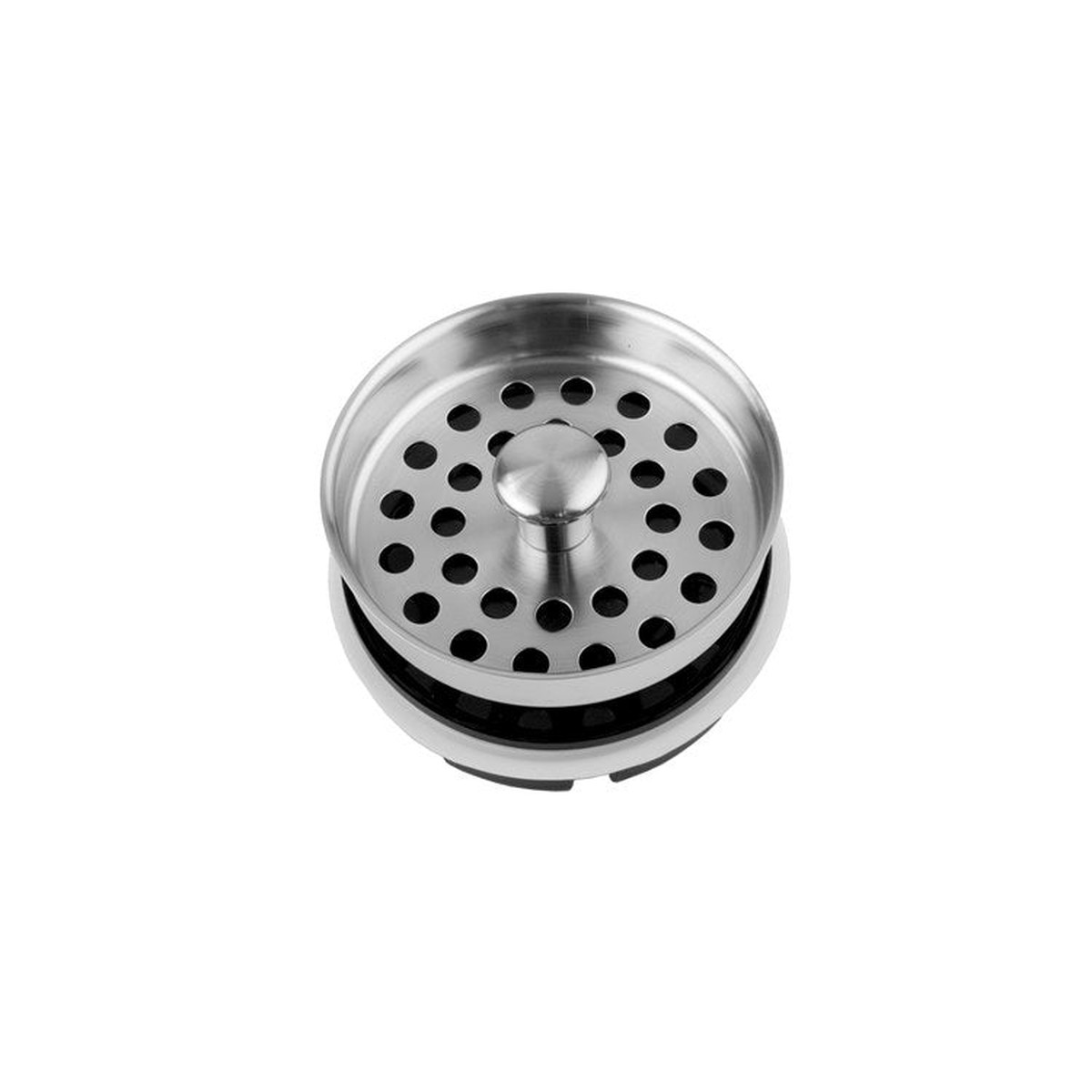 Disposer Strainer with Stopper Vintage Bronze Brass for Continuous Feed Waste Disposals 3-7/16 Inch