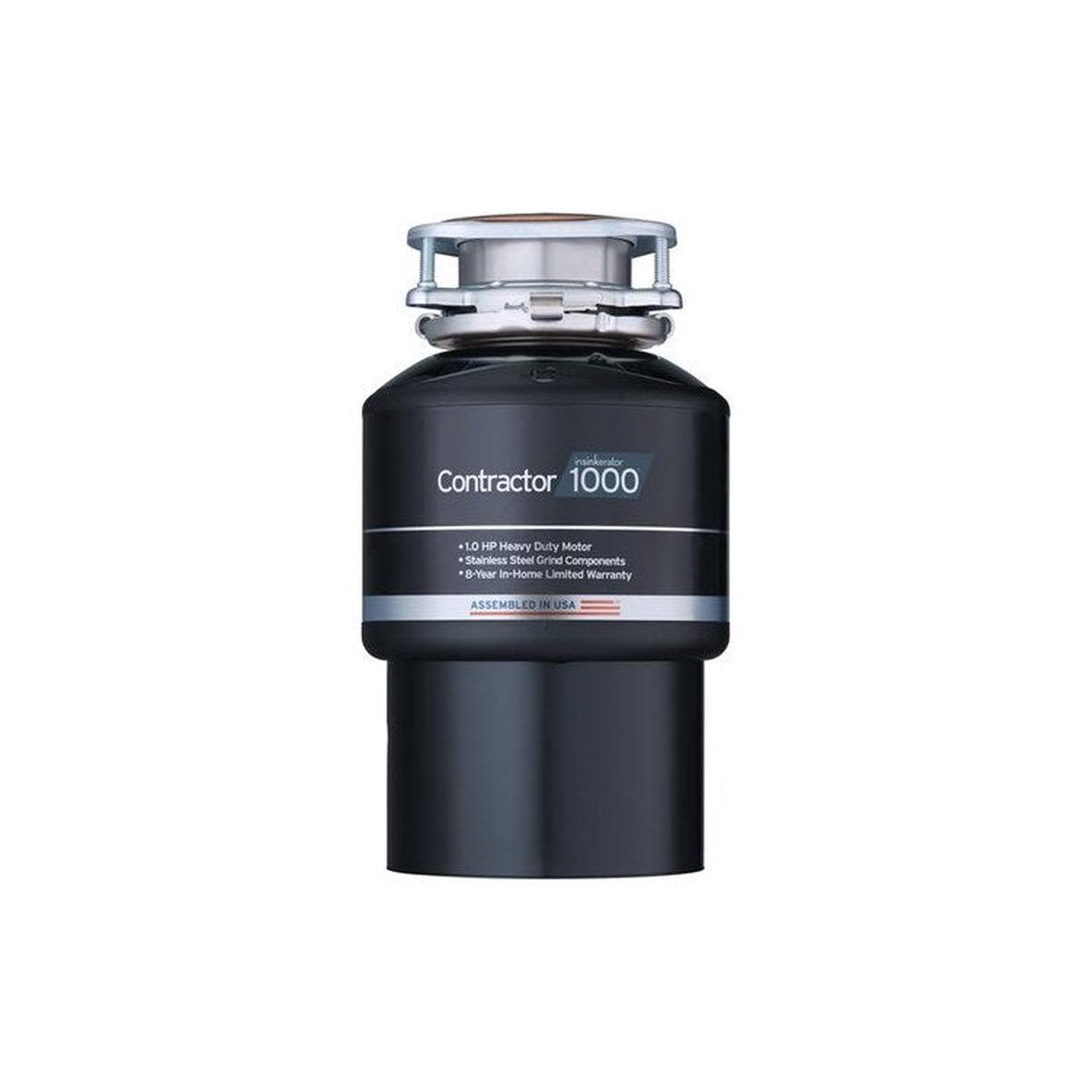 Garbage Disposal Contractor 1 Horsepower 8 Year 1000 Food Waste Disposer with Power Cord 1725 Revolutions per Minute 26 Ounce 120 Volt