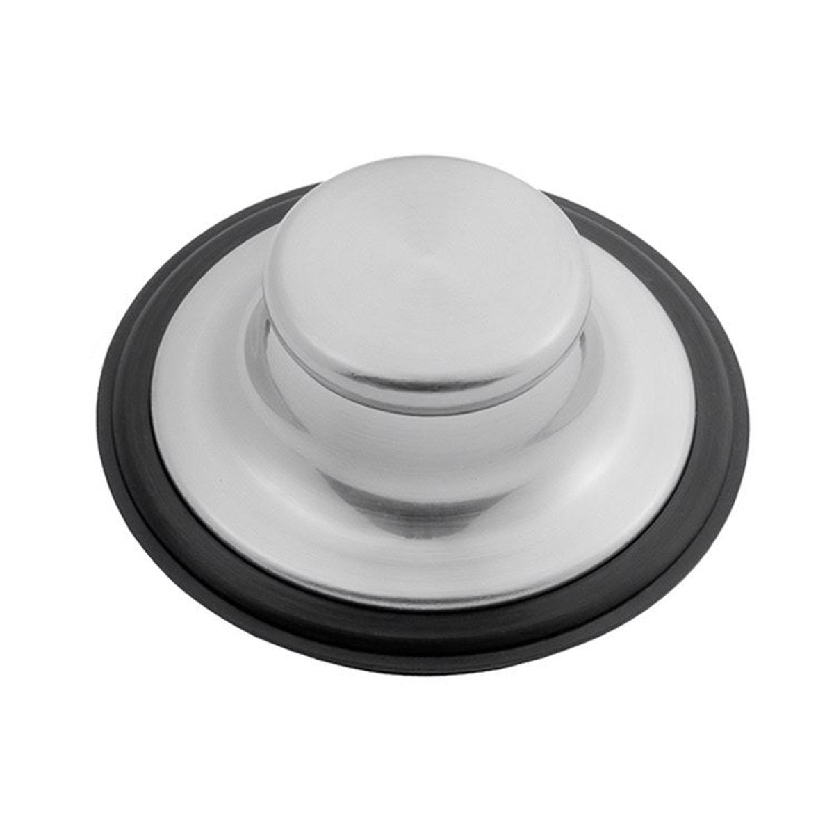 Stopper Polished Nickel Brass for Continuous Feed Waste Disposals 3-1/2 Inch