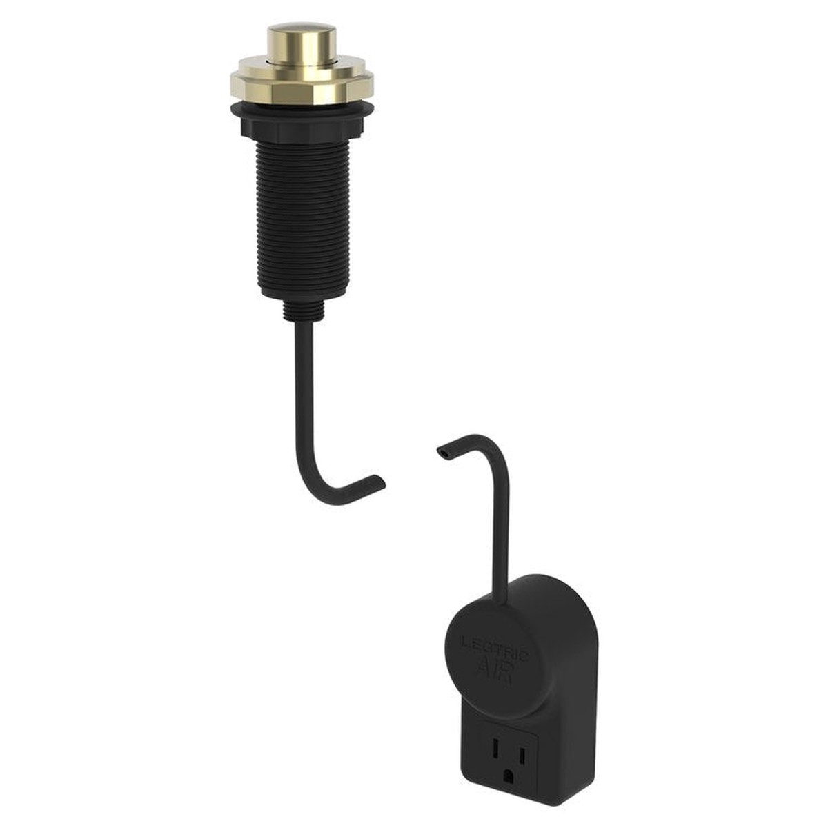 Air Activation Switch Duncan Disposer with Power Adapter French Gold PVD Brass