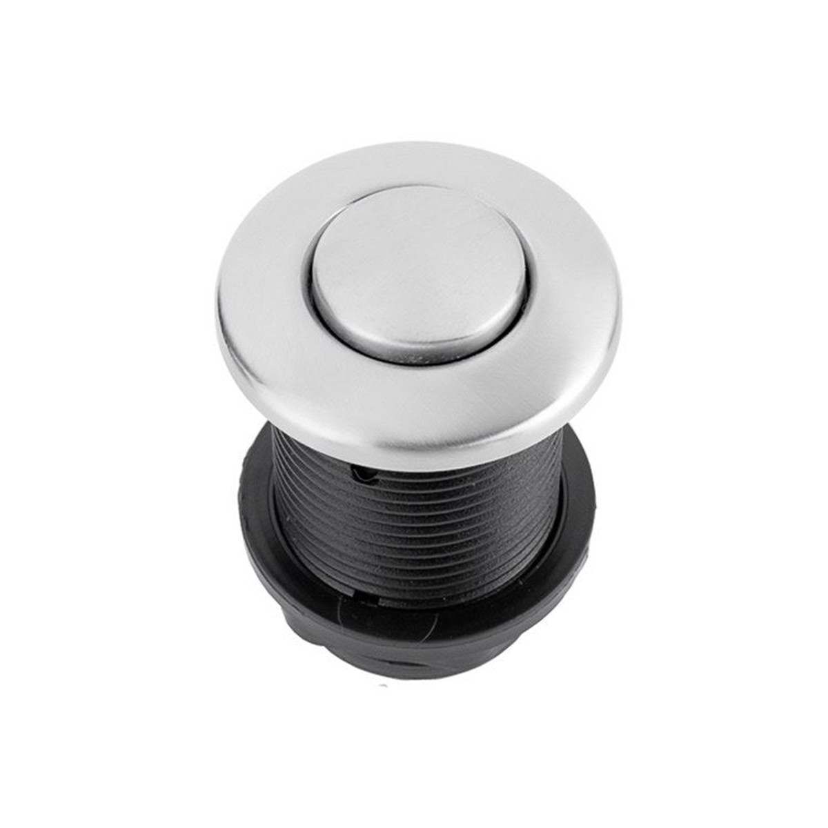 Air Switch Waste Disposal Round Button Polished Chrome for Vanity Installation 2-1/2"
