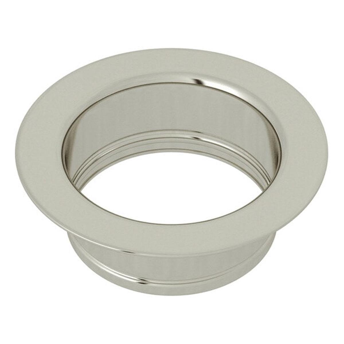 Disposal Flange Escutcheon Polished Nickel 3-1/2 Inch Brass for ISE Disposals Including Sears/KitchenAid/Whirlpool 5-3/4 Inch