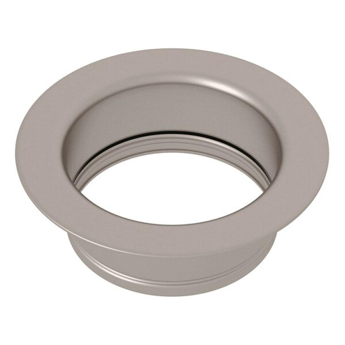 Disposal Flange Escutcheon Satin Nickel 3-1/2 Inch Brass for ISE Disposals Including Sears/KitchenAid/Whirlpool 5-3/4 Inch