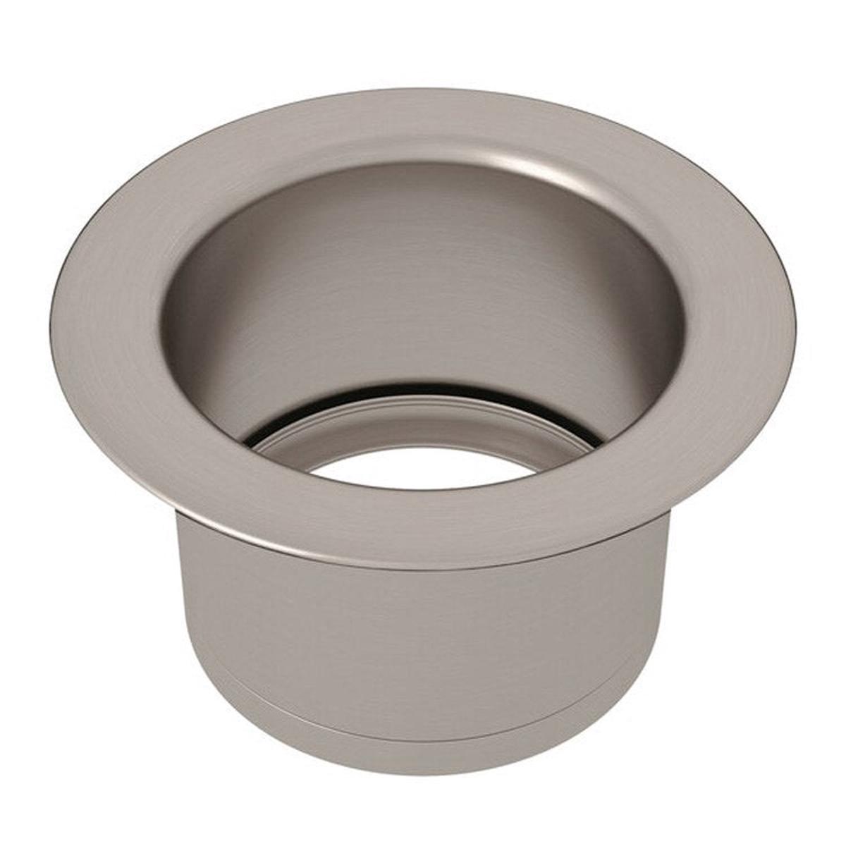 Disposal Flange Extended Satin Nickel Brass for 3-1/2 Inch Drains