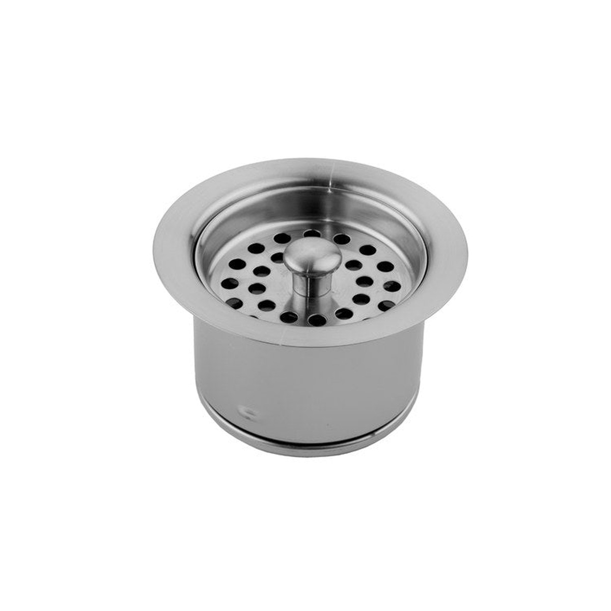 Disposal Flange Extra Deep with Strainer Satin Nickel 3-1/2 Inch Brass for Continuous Feed Disposals