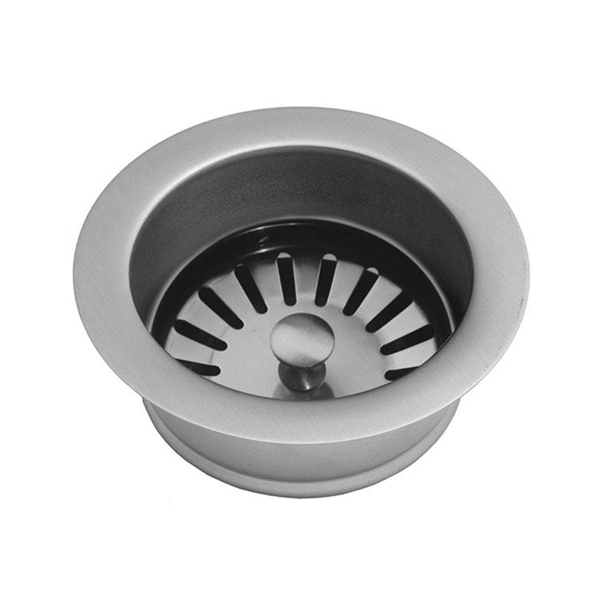 Disposal Flange with Strainer Polished Chrome 3-1/4 Inch Brass for Continuous Feed Disposals