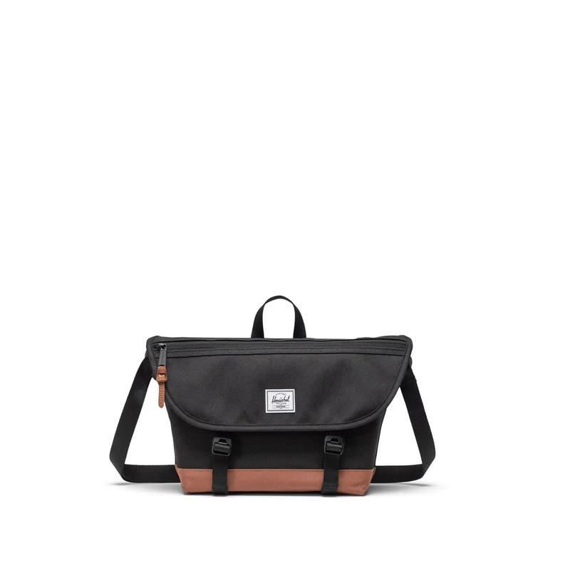 Herschel Cove Small Messenger - Black/Saddle Brown